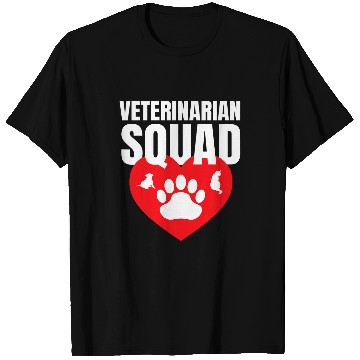 Discover Veterinarian Squad Vet Tech Veterinary T-Shirts