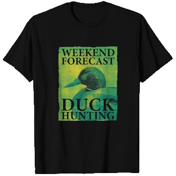 Discover Ducks Quack Weekend Forecast Duck Hunting Funny Duck Hunter 363 Duckie Ducks T-Shirts