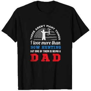 Discover Bow hunting US flag and funny DAD creative artwork T-Shirts