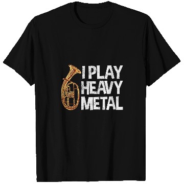 Discover Baritone Present Funny I Play Heavy Metal T-Shirts
