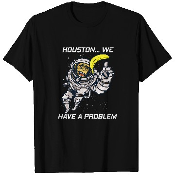 Discover Chimpanzee Banana Space Flight Costume Astronaut T-Shirts