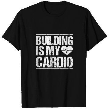 Discover Construction Site Cardio Construction Worker T-Shirts