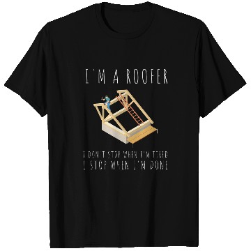 Discover Roofer Roofing Contractor Construction Worker 2 T-Shirts