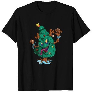 Discover Evil Christmas Tree Scary Zombie xmass Tree Krampus Kids T-Shirts
