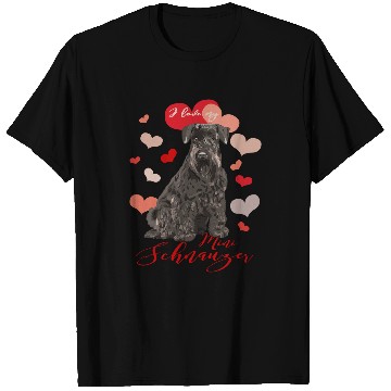 Discover Dog Schnauzer I Love My Miniature Schnauzer brown Especially for Mini Schnauzer Lovers puppy animal T-Shirts