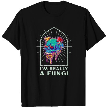 Discover Skeletons Skulls Magic Mushrooms psychedelics Fungi Skull T-Shirts
