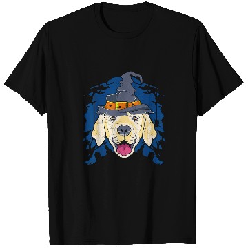 Discover Goldie Witch Funny Halloween 175 Golden Retriever Dog T-Shirts