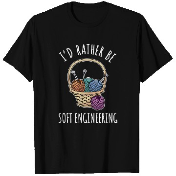 Discover Knitting Yarnting Funny Sayingting Needles Wool Soft Engineering T-Shirts