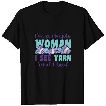 Discover Knitting Yarn Saying With Wool Cuteting Saying 4 T-Shirts