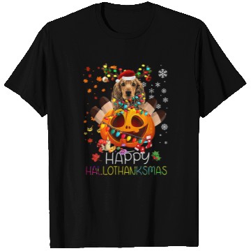 Discover Dog Cocker Spaniel Happy Thanksgiving Halloween xmass Pajama 79 T-Shirts