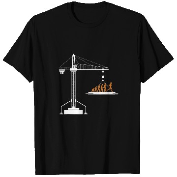 Discover Crane Operator Evolution T-Shirts