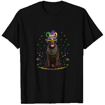 Discover Funny Chocolate Lab Lover Cute Mardi Gras carnivals Jester T-Shirts