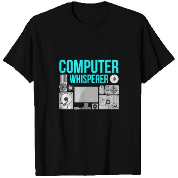 Discover Computer Whisperer IT Tech Software Programmer Geek Graphic T-Shirts
