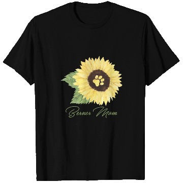 Discover Berner Mom Bernese Mountain Mama Dog Lover Sunflower T-Shirts