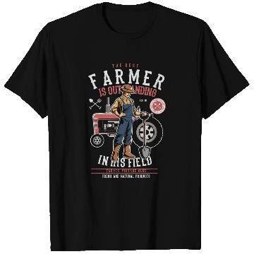 Discover Tractor driving Farm Gift for Farmers Market with vintages Tractor T-Shirts