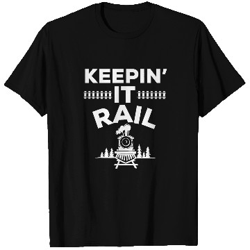 Discover Rail Fan Funny Train Lover Railroad Worker Engineer Men Kids T-Shirts
