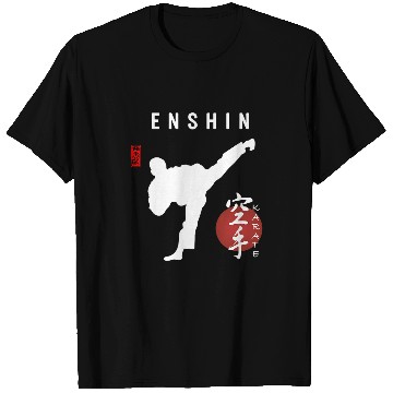 Discover Enshin Karate Instructor Japanese Kanji Calligraphy Font T-Shirts
