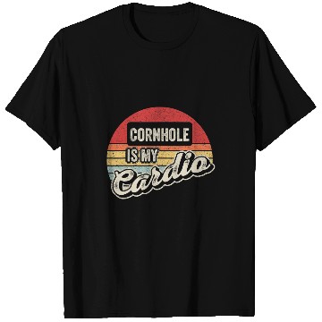 Discover Cornhole Is My Cardio vintages Retro Funny Cornhole T-Shirts