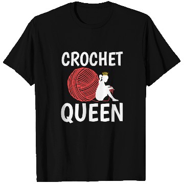 Discover Knitting Yarn Womens Crochet queen 1 T-Shirts