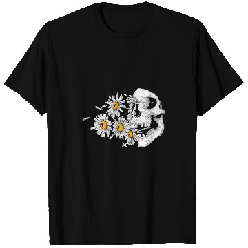 Discover Daisy skull flower halloween costume Skull tree hippie T-Shirts