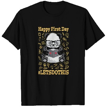 Discover Funny Bear Happy First Day Lets Do This Back To School Panda Bear 57 Cute Bears T-Shirts