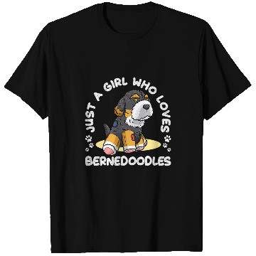 Discover Bernedoodle Dog With Stuffed Animal 38 T-Shirts
