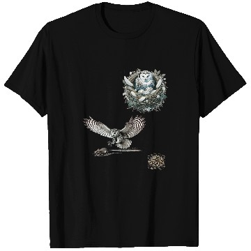 Discover 19thCentury Natural History Owl Illustration T-Shirts