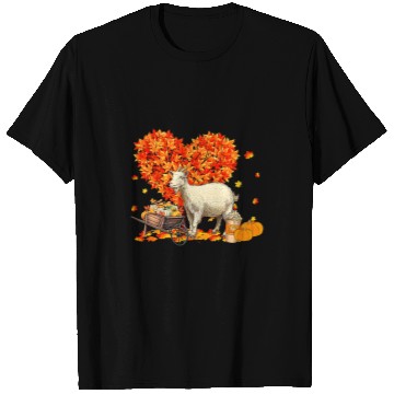 Discover Funny Goats Farm Farmer Autumn Tree Fall Leaves Thanksgiving 78 T-Shirts