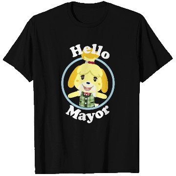 Discover Animal Crossing Isabelle Hello Mayor Portrait T-Shirts