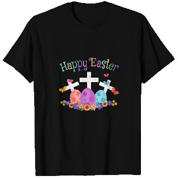 Discover Christian Happy Easter Jesus Resurrection Sunday Egg Rabbit Holiday Christ T-Shirts