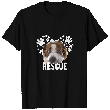 Discover Bully Lover Dog Rescue Paws 257 Pitbull Dog T-Shirts