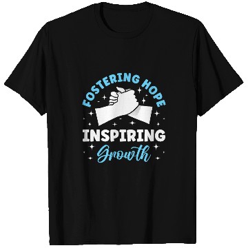 Discover Fostering Hope Inspiring Growth School Counselor T-Shirts