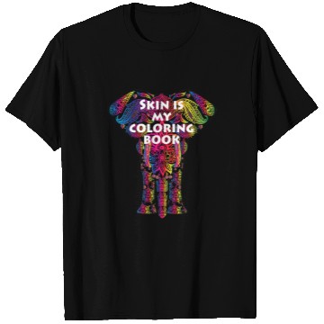 Discover Reading Book Skin Is My Coloring Book Tattoo Artist Graphic Reader T-Shirts