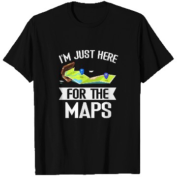 Discover Im Just Here For The Maps Funny Cartographer Surveyor T-Shirts