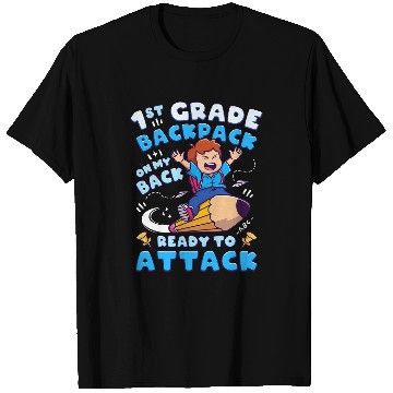Discover Back To School Boy 1st Grade First Day of School T-Shirts