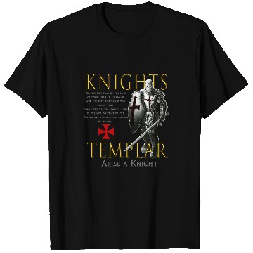 Discover Christian Knights Templar Oath For God Christian Christ T-Shirts
