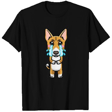 Discover Dog Basenji Congo Dog Sad Crying Emoticon T-Shirts
