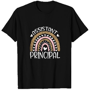 Discover Assistant Principal Funny Job Title School Worker Rainbow 2 T-Shirts