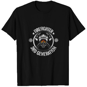 Discover Fireman Firefighter Academy 3RD GenerationAxe Gift2nd Generation Distressed Appare Firemen T-Shirts