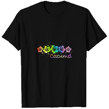 Discover Surf Life Cozumel Mexico Watercolor Beach Surf T-Shirts
