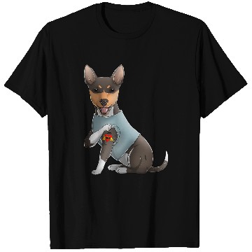 Discover Dog Rat Terrier I Love Mom Tattoo Dog Funny Mothers Day T-Shirts