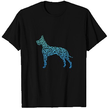 Discover Dog Great Dane Bone For Great Dane Owners Big Dog Lovers T-Shirts