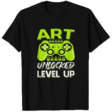 Discover Art Unlocked Level Up Video Gamer Back To School T-Shirts