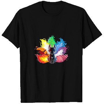 Discover Fox Lover Beatiful elemental kitsune fox japan spirit T-Shirts