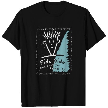 Discover Fido Dido Text Frame T-Shirts