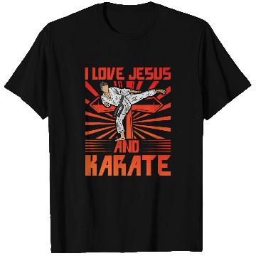 Discover I love Jesus and Karate Student Lustiger Spruch T-Shirts