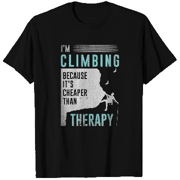 Discover Climbing Climber mountaineering climber for mountain 50 Climb T-Shirts