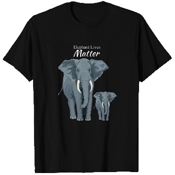 Discover Elephant Lives Endangered Species Art T-Shirts
