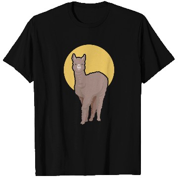 Discover Alpaca Illustration Guanaco Llama Vicuna Breeder Alpaca T-Shirts