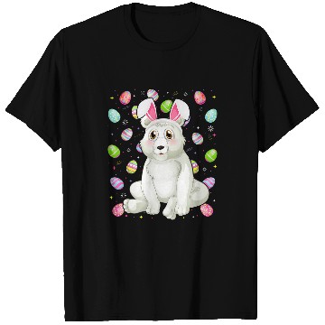 Discover Funny Bear Bunny Easter Egg Lover Funny Polar Bear Easter Sunday Cute Bears T-Shirts
